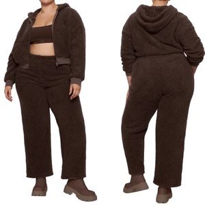SKIMS Espresso 4x Teddy Fleece Pants